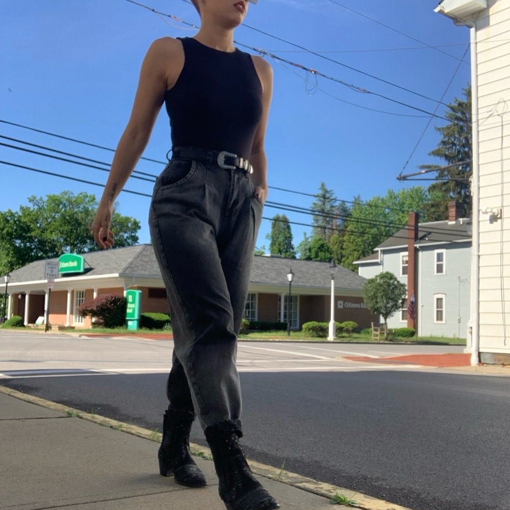 Nasty Gal Black High Rise Jeans